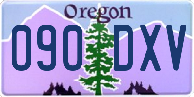 OR license plate 090DXV
