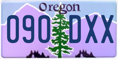 OR license plate 090DXX