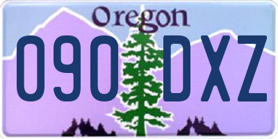 OR license plate 090DXZ