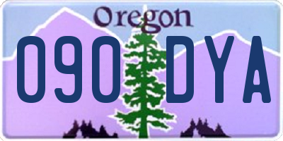 OR license plate 090DYA