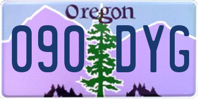 OR license plate 090DYG