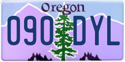 OR license plate 090DYL