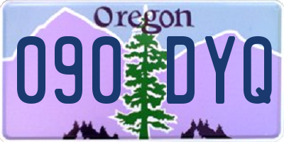 OR license plate 090DYQ