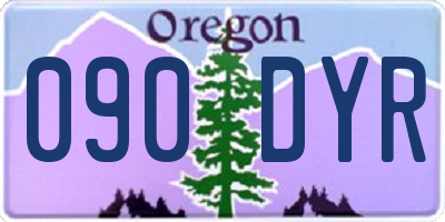 OR license plate 090DYR