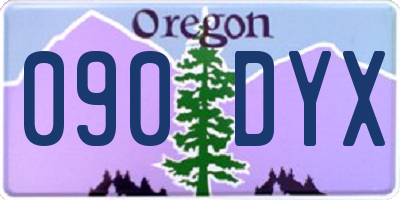 OR license plate 090DYX