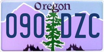 OR license plate 090DZC