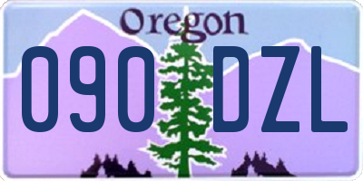 OR license plate 090DZL