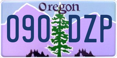 OR license plate 090DZP