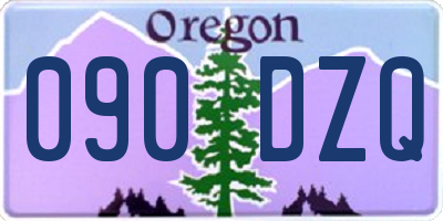 OR license plate 090DZQ