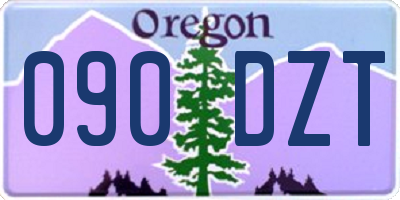 OR license plate 090DZT