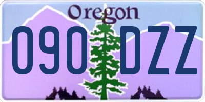 OR license plate 090DZZ