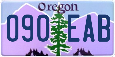OR license plate 090EAB