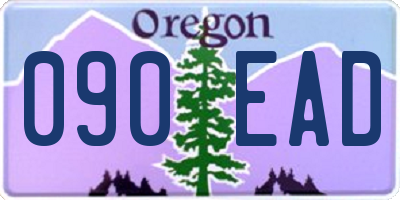 OR license plate 090EAD
