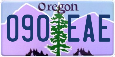 OR license plate 090EAE