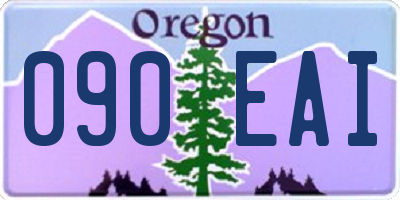 OR license plate 090EAI