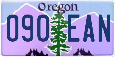 OR license plate 090EAN