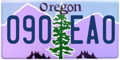 OR license plate 090EAO