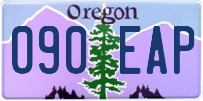 OR license plate 090EAP