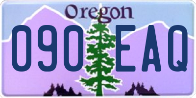 OR license plate 090EAQ
