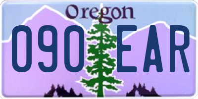 OR license plate 090EAR