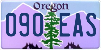 OR license plate 090EAS