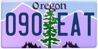 OR license plate 090EAT