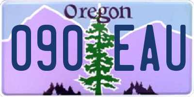 OR license plate 090EAU