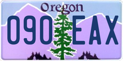 OR license plate 090EAX
