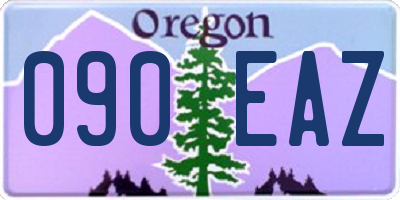 OR license plate 090EAZ