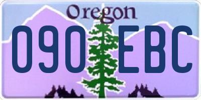 OR license plate 090EBC