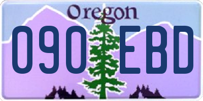 OR license plate 090EBD