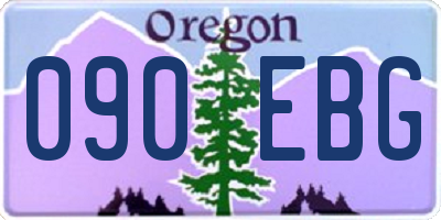 OR license plate 090EBG