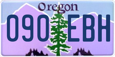 OR license plate 090EBH