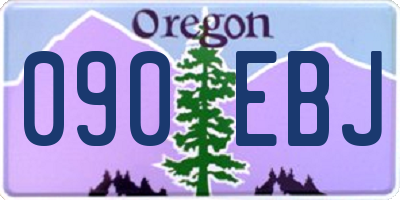 OR license plate 090EBJ