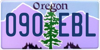 OR license plate 090EBL