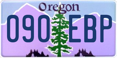 OR license plate 090EBP