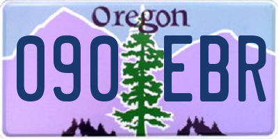 OR license plate 090EBR