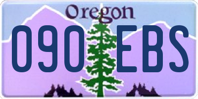 OR license plate 090EBS