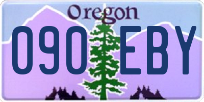 OR license plate 090EBY
