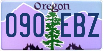 OR license plate 090EBZ