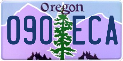 OR license plate 090ECA