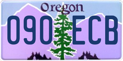 OR license plate 090ECB
