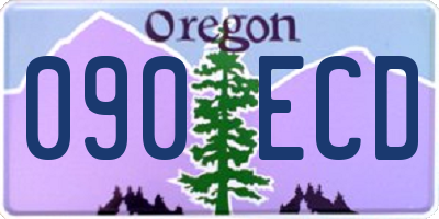 OR license plate 090ECD