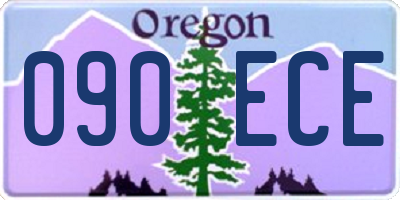 OR license plate 090ECE