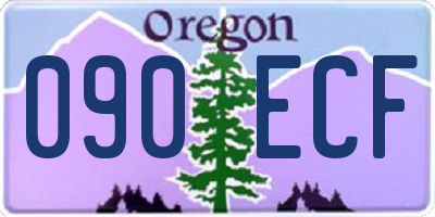 OR license plate 090ECF