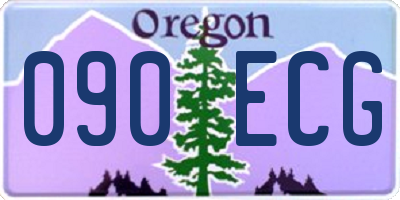 OR license plate 090ECG