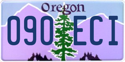 OR license plate 090ECI