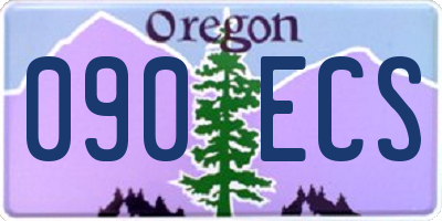OR license plate 090ECS