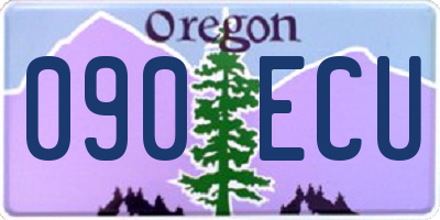 OR license plate 090ECU