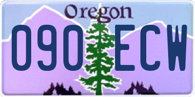 OR license plate 090ECW